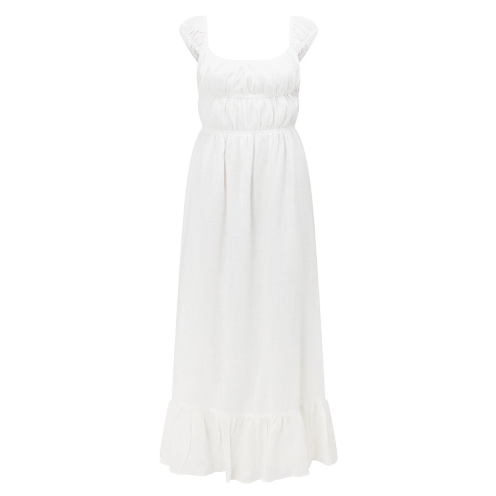 Sabo Skirt Fabi 100% Cotton White Dress, XS - Picture 4 of 10